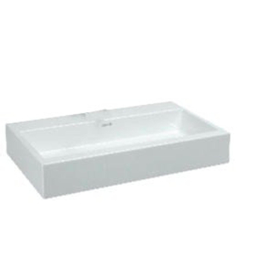 Laufen Living City wastafel 80x46x15.5cm zonder kraangat met overloop keramiek wit