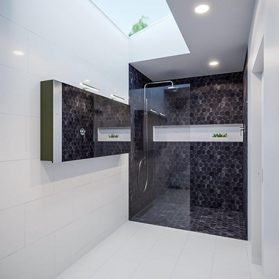 Mondiaz CUBB Armoire de toilette - 150x70cm - 3 portes - Army (Vert)