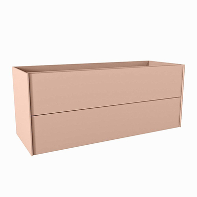 Mondiaz TENCE Meuble sous vasque - 120x45x50cm - 2 tiroirs - push to open - softclose - 1 découpe droite - Rosee