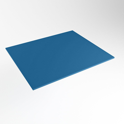 Mondiaz TOP 51 Topblad - 40x51x0.9cm - geschikt voor afdekplaat - Solid surface - Jeans