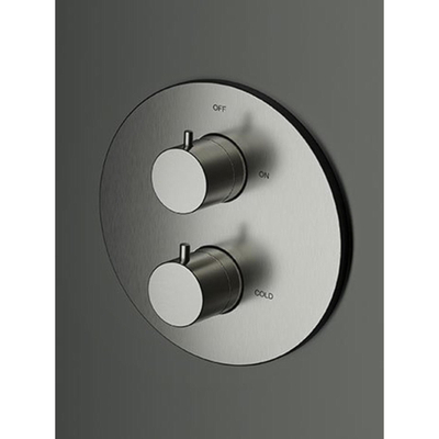 Hotbath Cobber mitigeur thermostatique encastré avec inverseur laiton vieilli