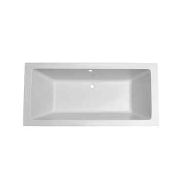 Wiesbaden Xellanz Santino SQ inbouw duo ligbad 180x80x49 cm acryl glans wit OUTLETSTORE