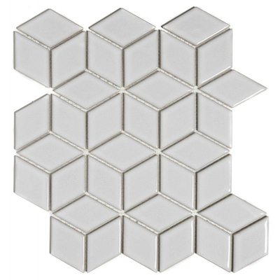 La Mosaic Factory Paris carreau de mosaïque - 26,6x30,5cm - carrelage mural - Porcelaine Blanc Brillant