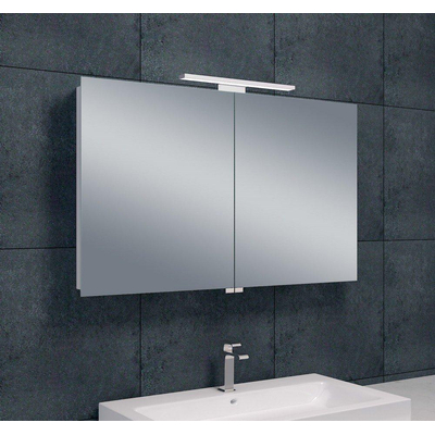 Xellanz Bright Armoire miroir 100x60x14cm avec éclairage LED aluminium