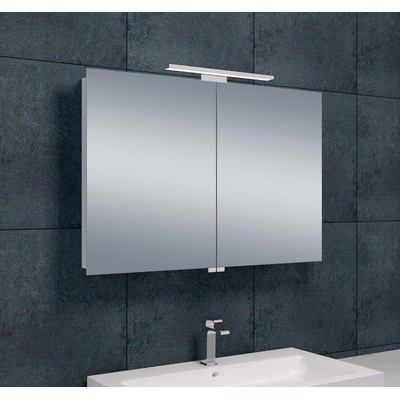 Xellanz Bright Lucia luxe spiegelkast 90x60cm met LED verlichting aluminium