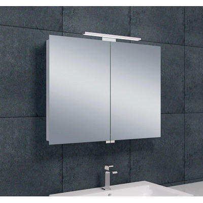 Xellanz Bright Armoire miroir 80x60x14cm avec éclairage LED aluminium