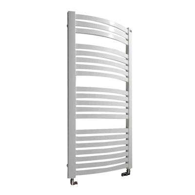 HR Badmeubelen Round Designradiator 57x141cm met aansluiting op hoekpunten 712Watt Grafit matt