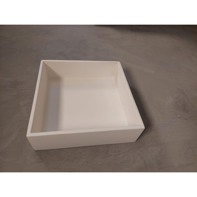 Zeza Arte Nis Opbouw - 30x30x10cm - solid surface - wit mat