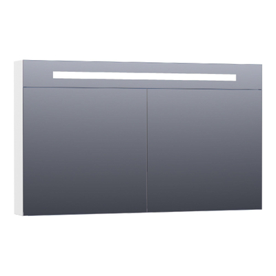 BRAUER Promise Deluxe spiegelkast - 120x70x15cm - met directe verlichting - 2 dubbelzijdige spiegeldeuren - hoogglans wit