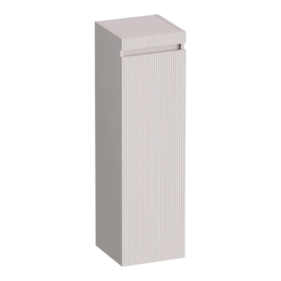 BRAUER Joy Wavy Armoire haute - 120x35x35cm - 1 porte - ouverture à gauche - sans poignée - sable mat