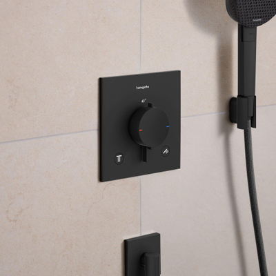 Hansgrohe Ecostat Comfort E Inbouw - thermostaat - 2 functies - mat zwart