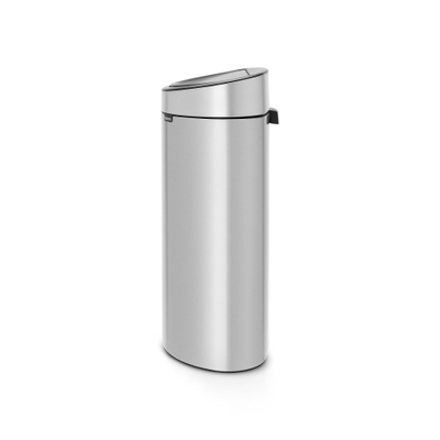 Brabantia Touch Bin Afvalemmer - 40 liter - kunststof binnenemmer - metallic grey