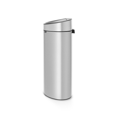 Brabantia Touch Bin Poubelle - 40 litres - seau intérieur en plastique - metallic grey