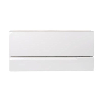 Wisa Plaque de recouvrement - 34,5x16,5cm - plastique blanc