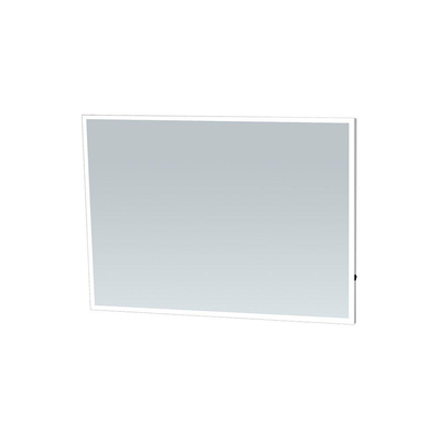 Saniclass Edge Spiegel 120x70cm met LED verlichting rechthoek aluminium OUTLETSTORE