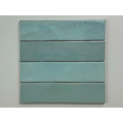ÉCHANTILLON Terravito Mellina Carrelage mural céramique - 6x24,6cm - 8mm - Bleu clair