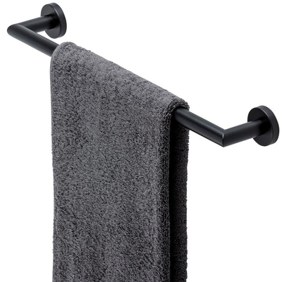 Geesa Nemox Handdoekrek - 49.9cm - Blacandhanddoekhouder45cm - mat zwart