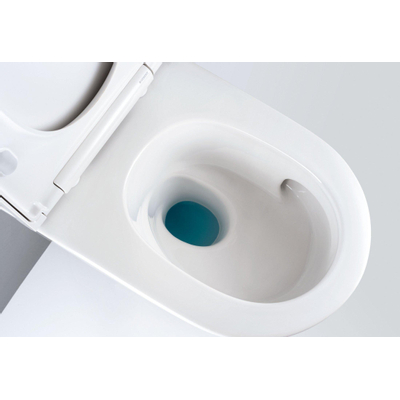 Geberit One Pack WC suspendu à fond creux avec Turboflush 37x54cm avec abattant chrome