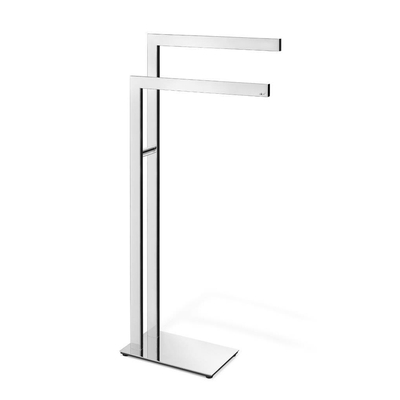 Zack LINEA Handdoekstandaard - 80x40x15cm - dubbel - hoogglans RVS