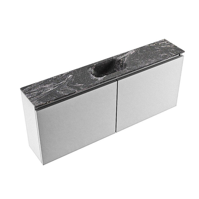 MONDIAZ TURE-DLUX 120cm toiletmeubel Plata. EDEN wastafel Lava positie midden. Zonder kraangat.