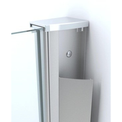 Wiesbaden Comfort Douche à l'italienne 1300 x 2000 x 10 mm verre clair nano/chrome