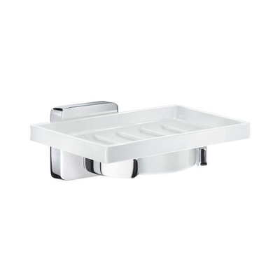 Smedbo Ice Porte savon porcelaine chromé