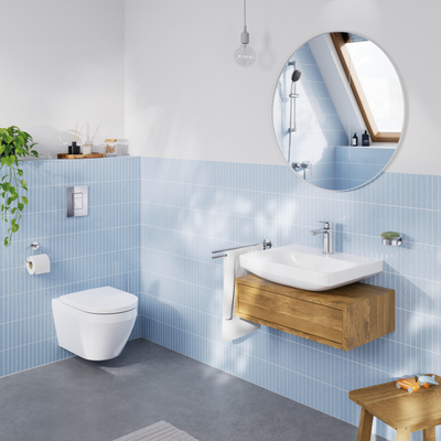 GROHE Euro Ceramic wastafel - 55x44x13.1cm - 1 kraangat - zonder overloop - wit