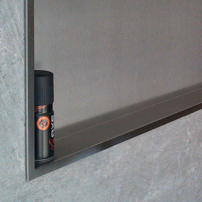 Looox BoX niche - 30x30x10cm - encastrée - inox brossé
