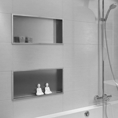Looox BoX niche - 60x30x10cm - encastrée - inox brossé