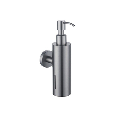 Fortifura Calvi accessoireset - glaswisser - zeepdispenser - handdoekhaak - geborsteld gunmetal (antraciet)