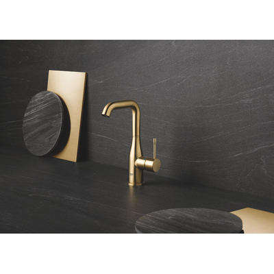 Grohe Essence New robinet lavabo taille L avec haut bec tournant cartouche 28mm brushed cool sunrise SECOND CHOIX