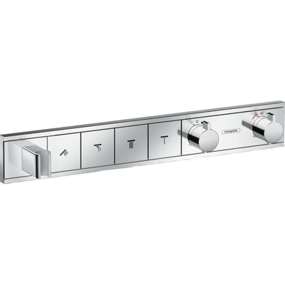 Hansgrohe Rainselect Afbouwdeel - voor inbouw douchekraan - thermostatisch - voor 4 functies - 59.8x9cm - thermostaat - hoogglans chroom