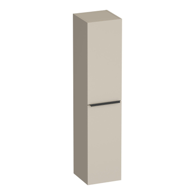 BRAUER Elevate armoire de salle de bains - 160x35x35cm - sans poignées rapportées - 2 portes - ouverture à gauche ou à droite - beige mat