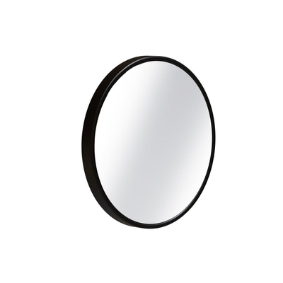 Sjithouse Furniture miroir de luxe rond 40cm en cadre noir mat