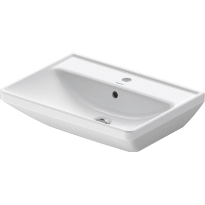 Duravit D-Neo lavabo avec WonderGliss 60x44x16.5cm 1 trou de robinet rectangulaire Céramique Blanc