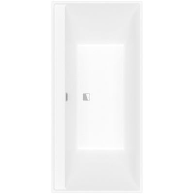 Villeroy & Boch Collaro bad rechthoek - 190x90cm - met badwaste - Stone White (mat wit)