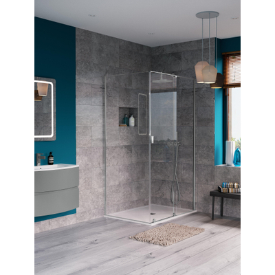 Crosswater Svelte douchedeur 140x200 chroom SHOWROOMMODEL