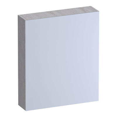 BRAUER Impress Deluxe armoire de toilette - 60x70x15cm - éclairage interne et externe - 1 porte miroir double face à ouverture vers la gauche Forest Seashell