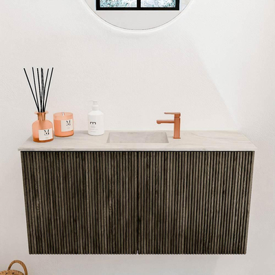 Mondiaz JOYA-DLUX 80cm toiletmeubel - kleur Shadow - Wastafel FAYE positie Midden 1 kraangat kleur Ostra.