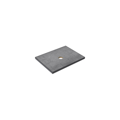 Thebalux Type wastafelblad 60x46cm frame mat zwart Keramiek Petra Grey