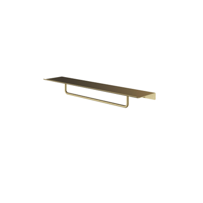 Hotbath &MORE Handdoek Rek - 40cm - voor planchet serie - PVD - geborsteld messing (goud)