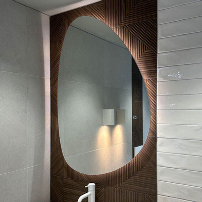Wiesbaden Uovo miroir ovale avec LED, dimmable et chauffage miroir 100 cm