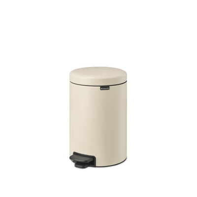 Brabantia NewIcon Pedaalemmer - 12 liter - kunststof binnenemmer - soft beige