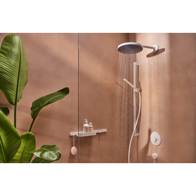Hansgrohe Fixfit s muuraansluitbocht S - kunststof met terugslagklep - wit