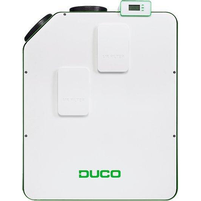 Duco WTW DucoBox Energy 325 1ZH - 1 zone sturing met heater - links - 325m³/h