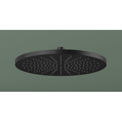 Hotbath Cobber Pomme de douche - Ø30cm - rond - Noir mat PVD