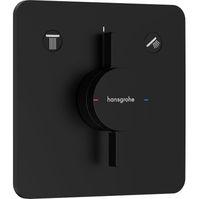 Hansgrohe DuoTurn Q Inbouw mengkraan - voor 2 functies - mat zwart