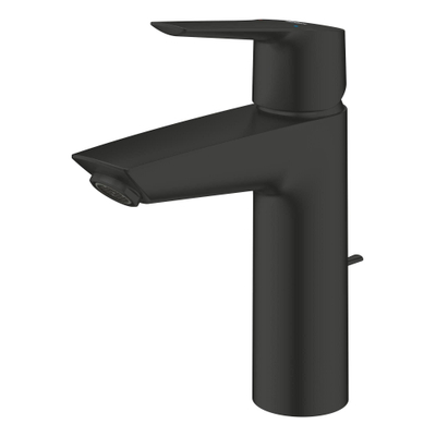 GROHE Start Robinet de lavabo - montage apparente - bec 12,1 cm - taille M - vidage à tirette - noir mat