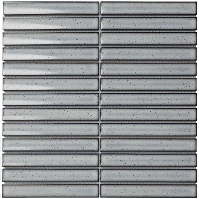 La mosaïque Mosaic Factory Sevilla - 29,6x29,9cm - carrelage mural - Rectangulaire - Porcelaine Gris Clair Brillant