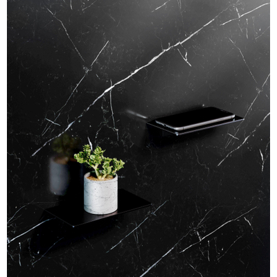 Clou Sjokker tablette pour téléphone 18x10x3,5cm modèle mural Noir mat